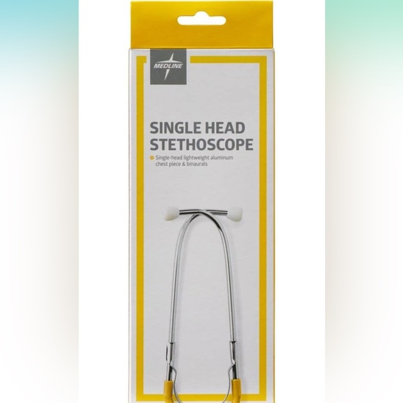 Medline MDS926108 Isolation Stethoscope, Single-Head, Yellow - Picture 2 of 5